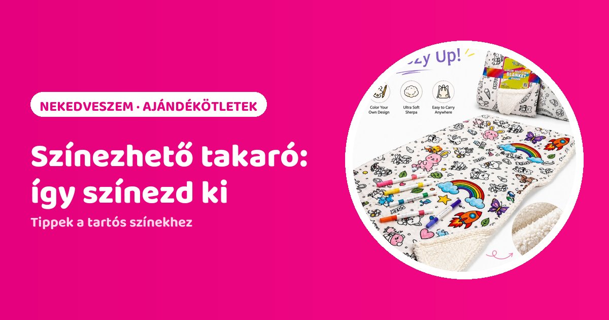 Színezhető takaró: színezési tippek