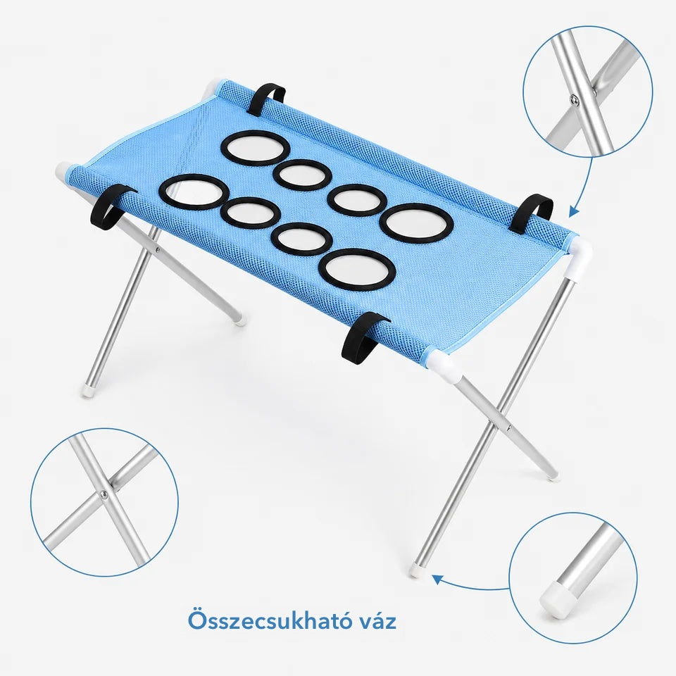 Összecsukható X-lábú fémváz